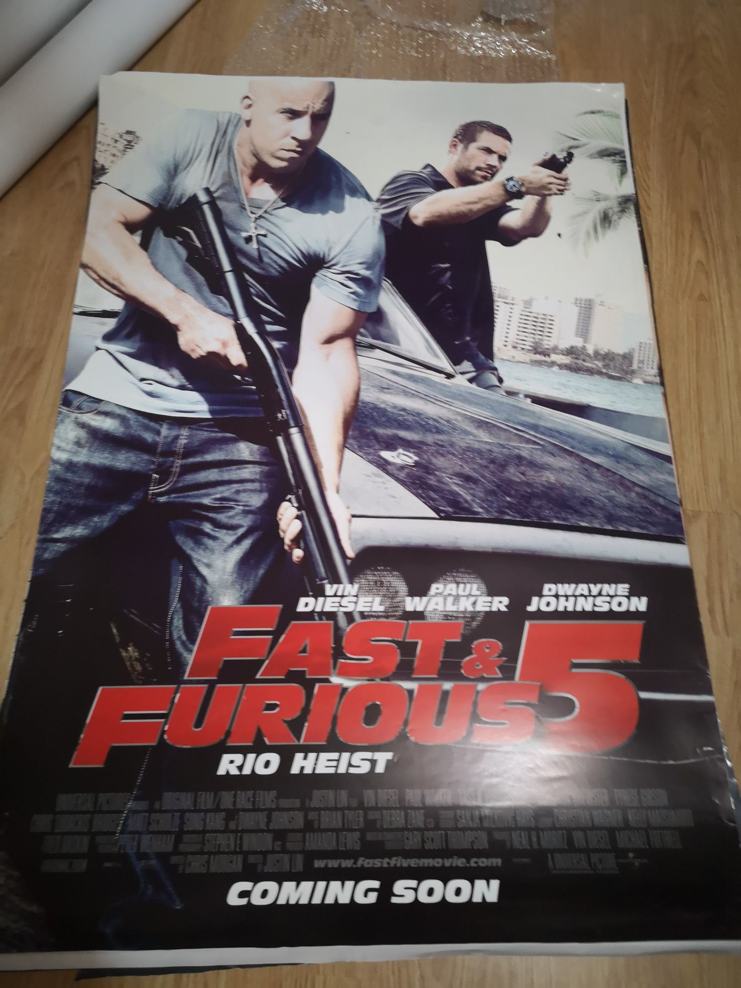 Plakat kinowy filmowy Fast & Furious 5