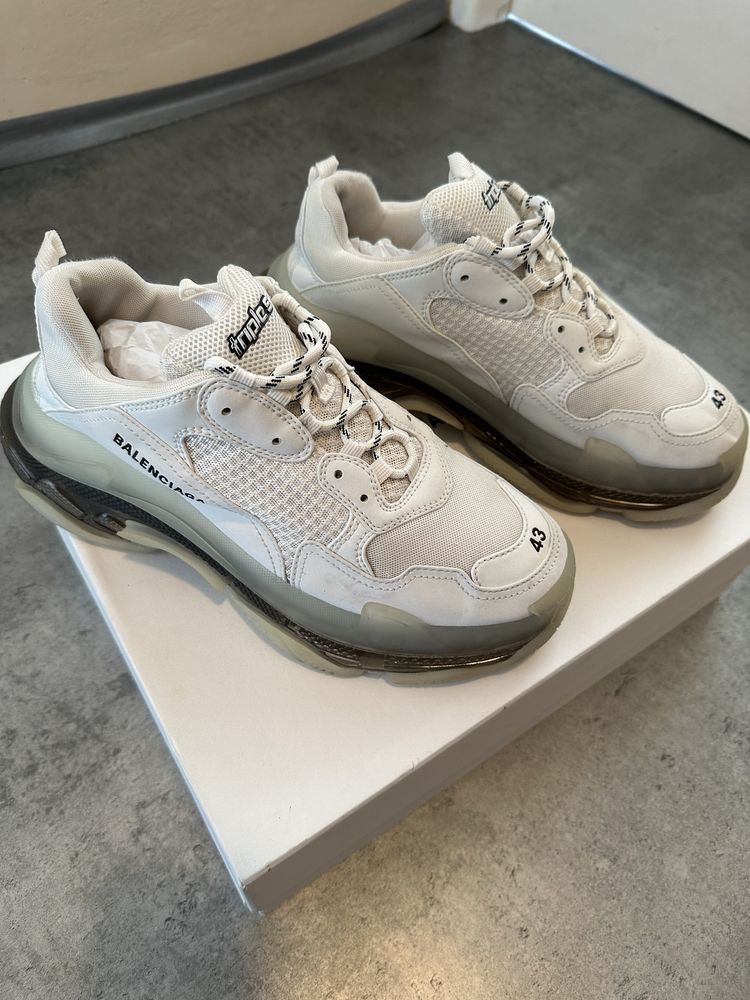 balenciaga triple s clear sole stan IDEALNY, pelny komplet