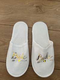 Kapcie biale bride