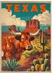 Plakat Texas - Wiele rozmiarów do wielu wnętrz