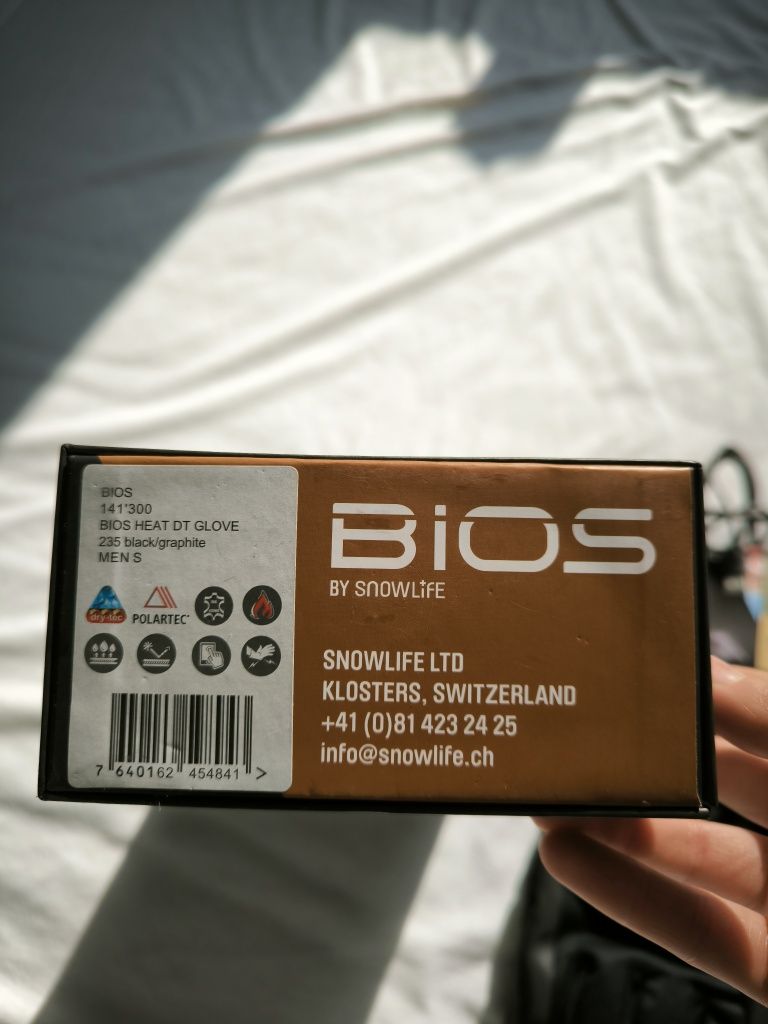 BIOS by snowlife szwajcarskie rękawice podgrzewane na narty / rower
