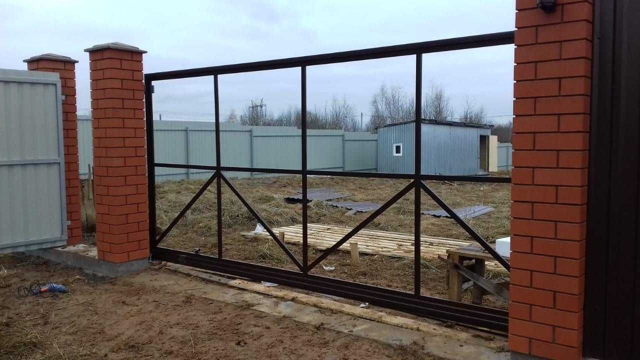 ‼️Відкатні ворота/Откатные ворота, Каркас ворот WELDER k114, Доставка
