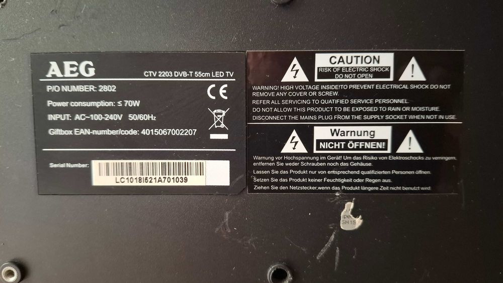 Telewizor  AEG  22 cale