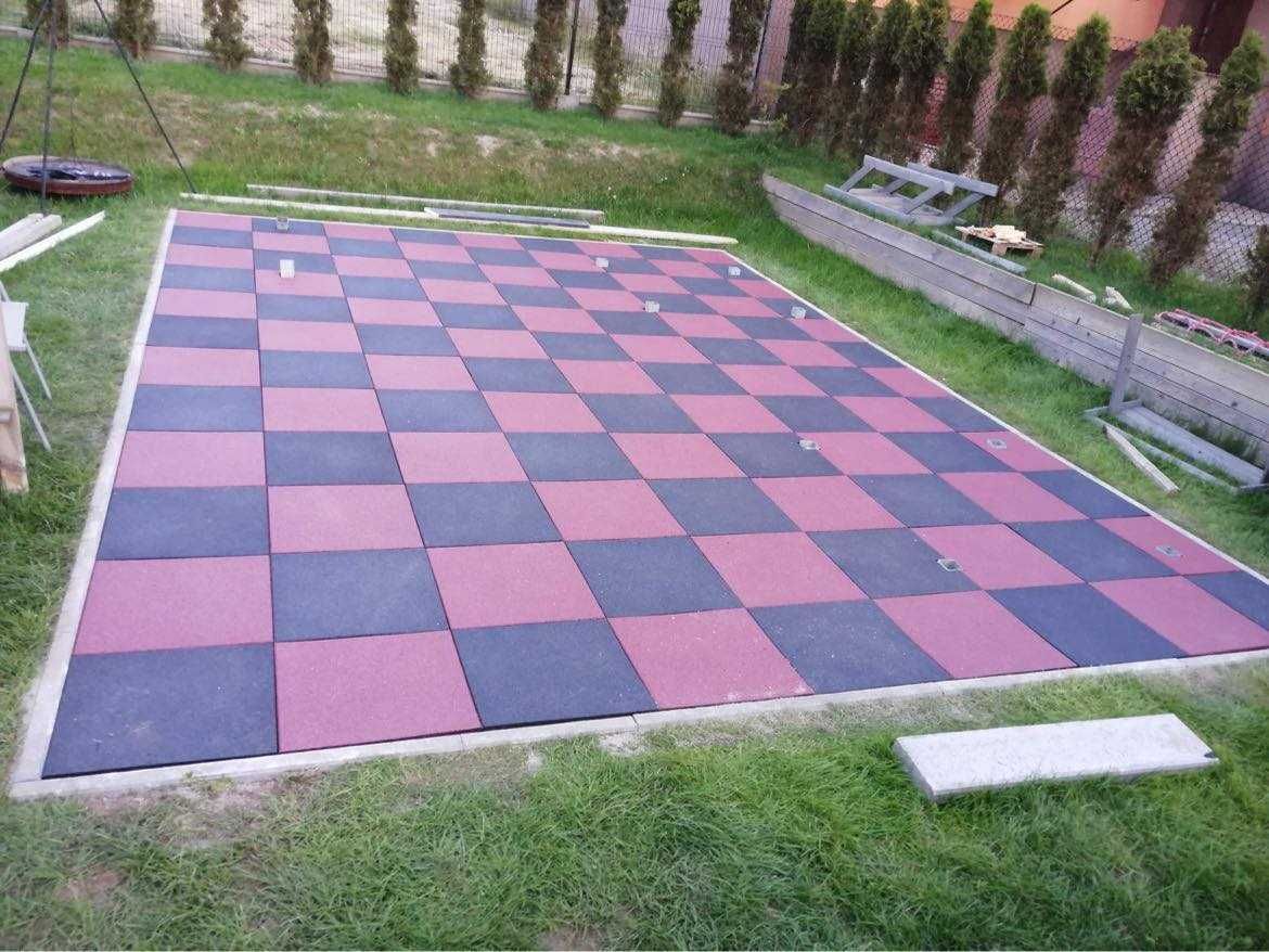 Mata gumowa 50x50cm plac zabaw, basen, taras  Atest!! badania HIC!