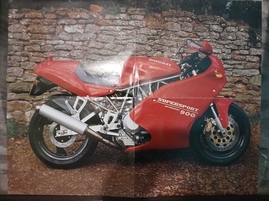 Plakat dwustronny motocykli