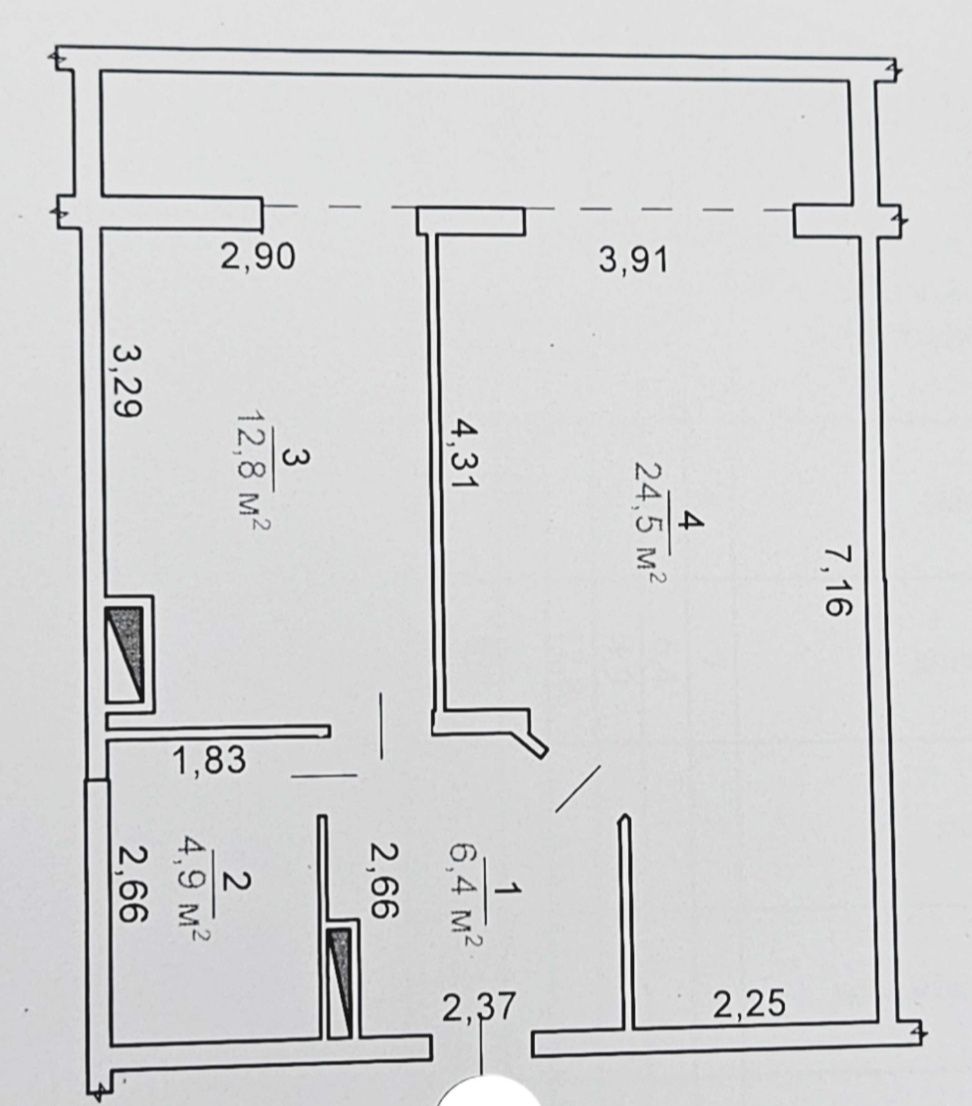 Центр, Пионерская - Благовесная, 3 этаж, 57 кв.м. - 45000д.(і1