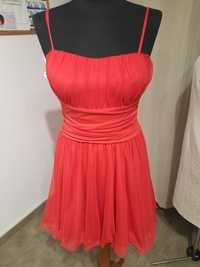 Czerwona sukienka na ramiączka rozmiar 38