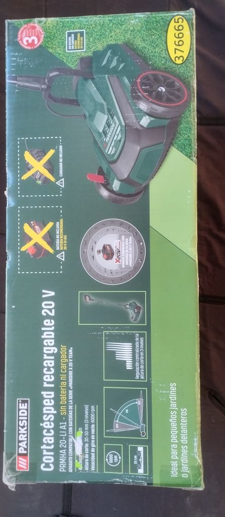 Corta relva a bateria 20V Parkside