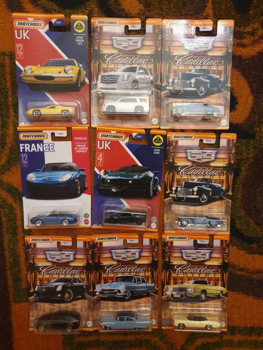 Carros matchbox e burago novos 1/64