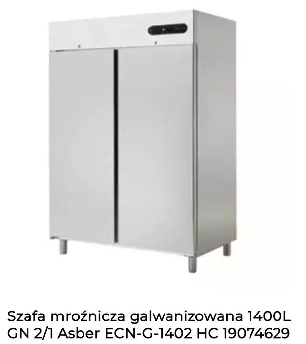 Szafa mroźna galwanizowana 1400L GN 2/1 Asber ECN-G-1402