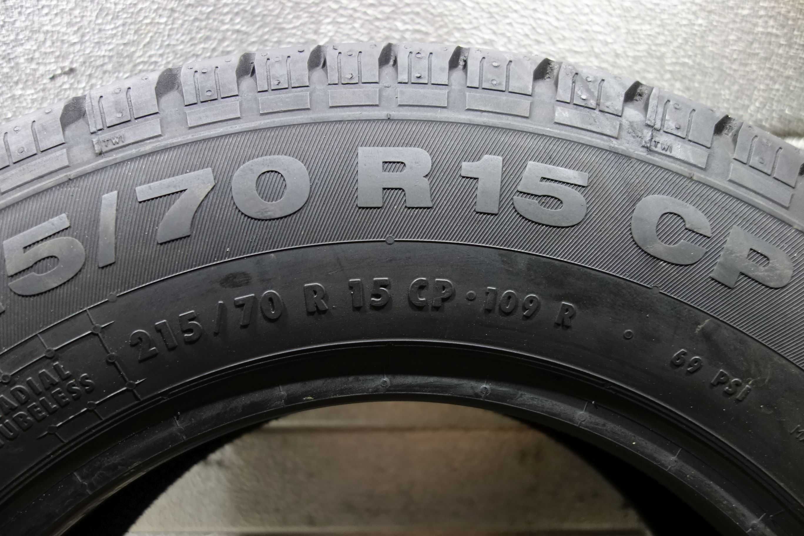 215/70R15C Opony letnie używane Continental VancoCamper 9mm (K2)