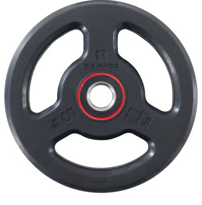 Disco rodela 5kg com pega revestido borracha