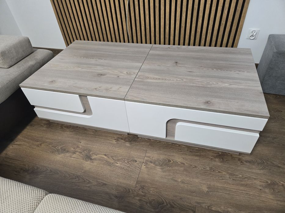 Stolik kawowy, ława 2 szt.