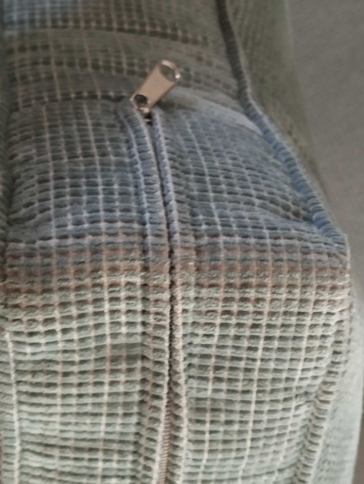 Sofa de 3 lugares, côr azul mar