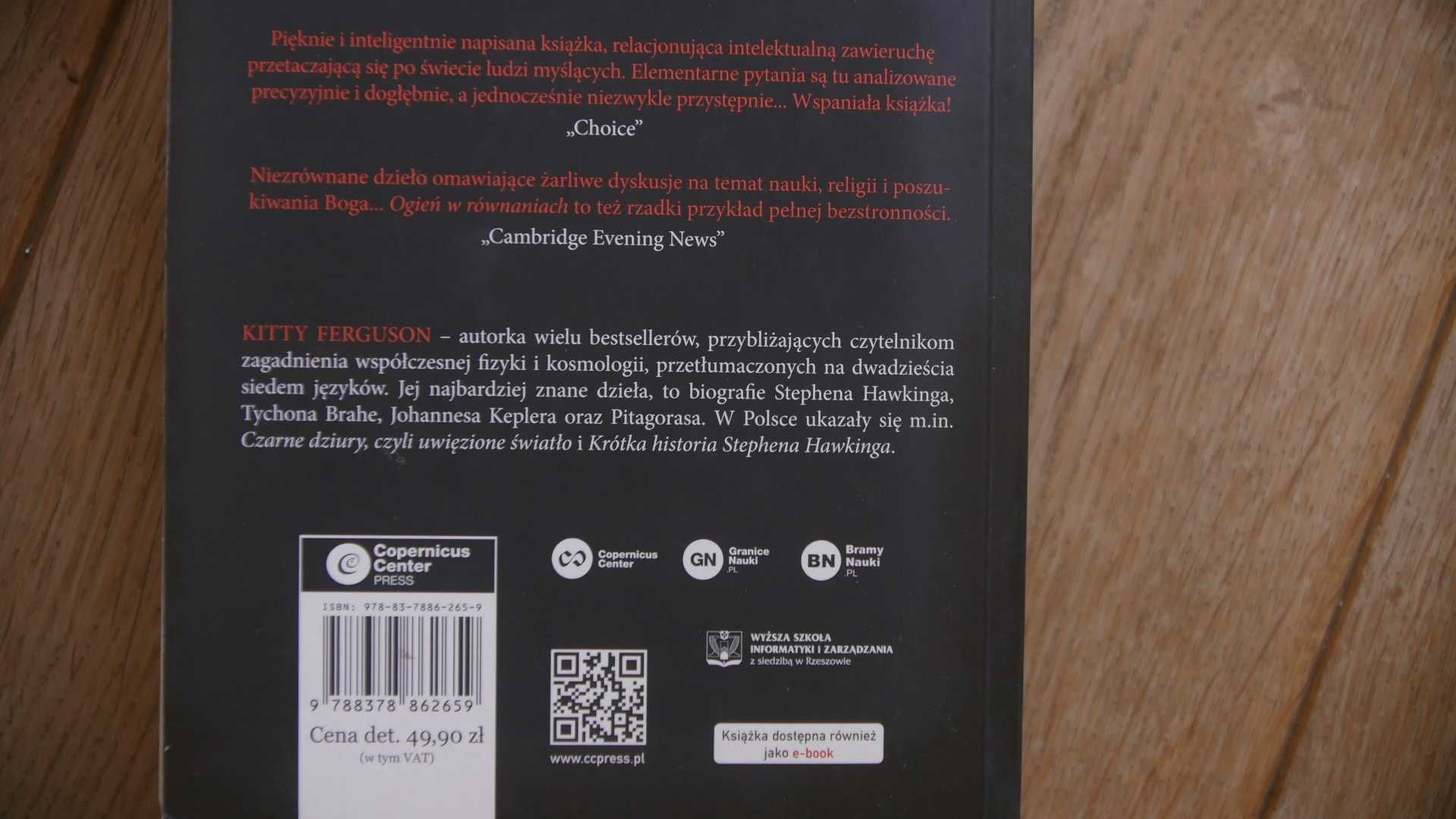"Ogień w równaniach" - Kitty Ferguson