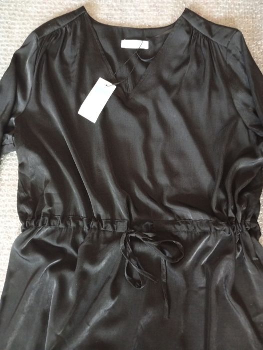 Фирменная атласная блуза