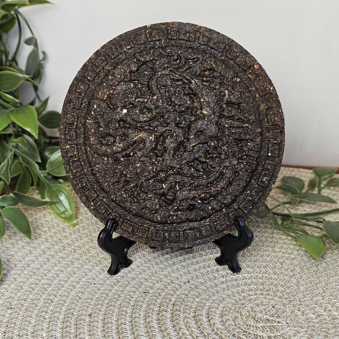 Да Хун Пао 100г +❱ чайна картина з підставкою ❰+ Фенікс та дракон