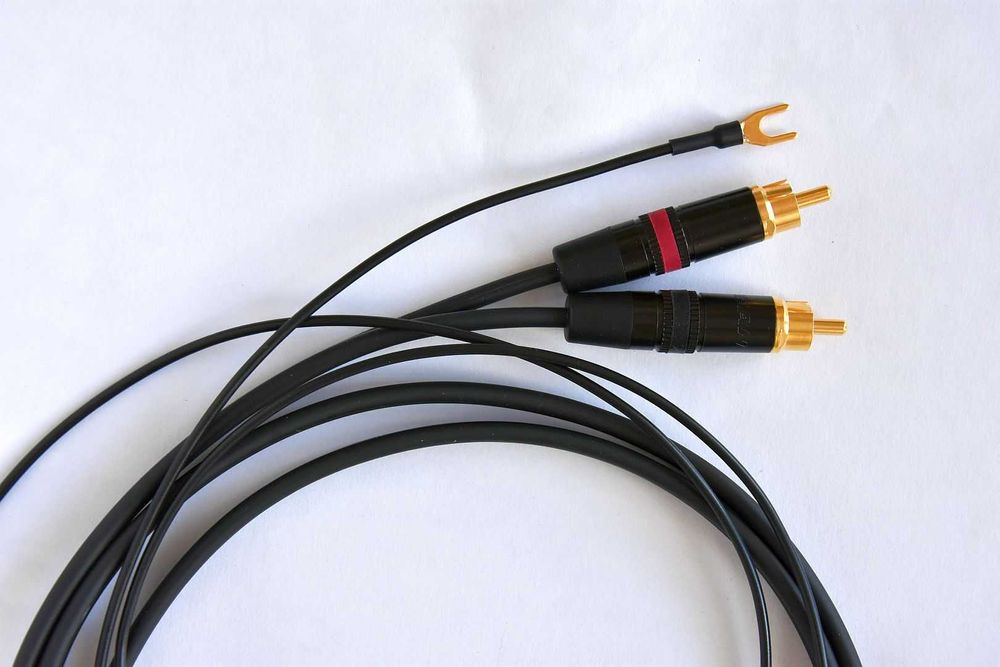 Komplet kabli do gramofonów Dual RCA interkonekt Mogami Schulz Proel