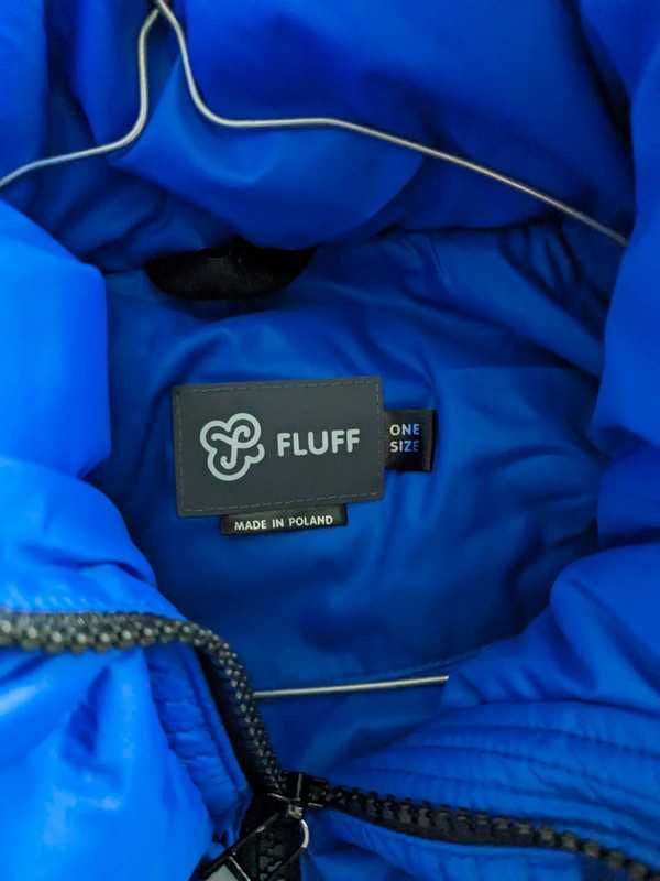 Płaszcz Fluff Detachable Sleeves Cobalt