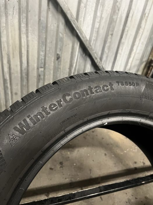 nr204 2 opony zimowe  uzywane continental 215/55/17