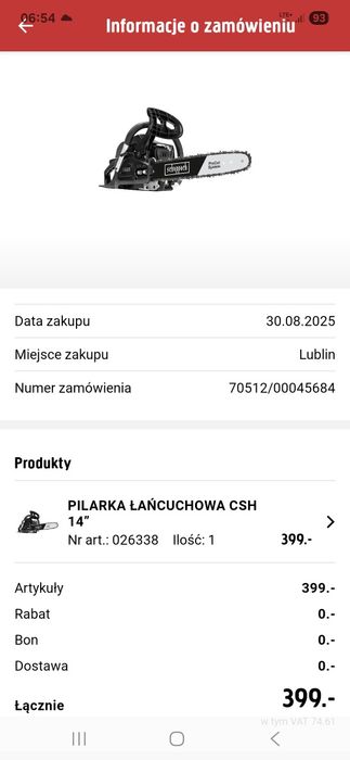 Pilarka spalinowa scheppach
