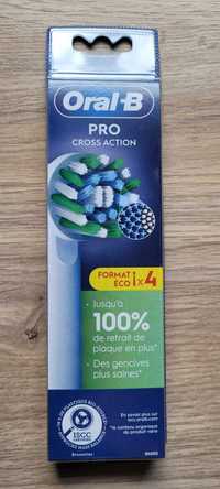 **PROMO** ORAL-B Cross Action 100% ORYGINALNA końcówka 4x