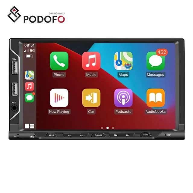 Rádio android 11 de 2din 7" touch carplay gps wifi rds dab SELADO