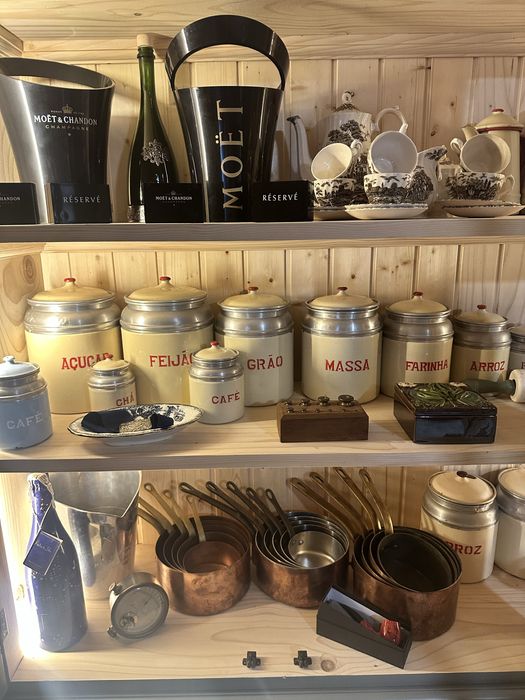 Latas de cozinha antigas em chapa/esmaltadas!