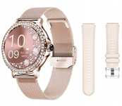 Smartwatch Elegancki Zegarek Damski Polskie Menu 2 Paski