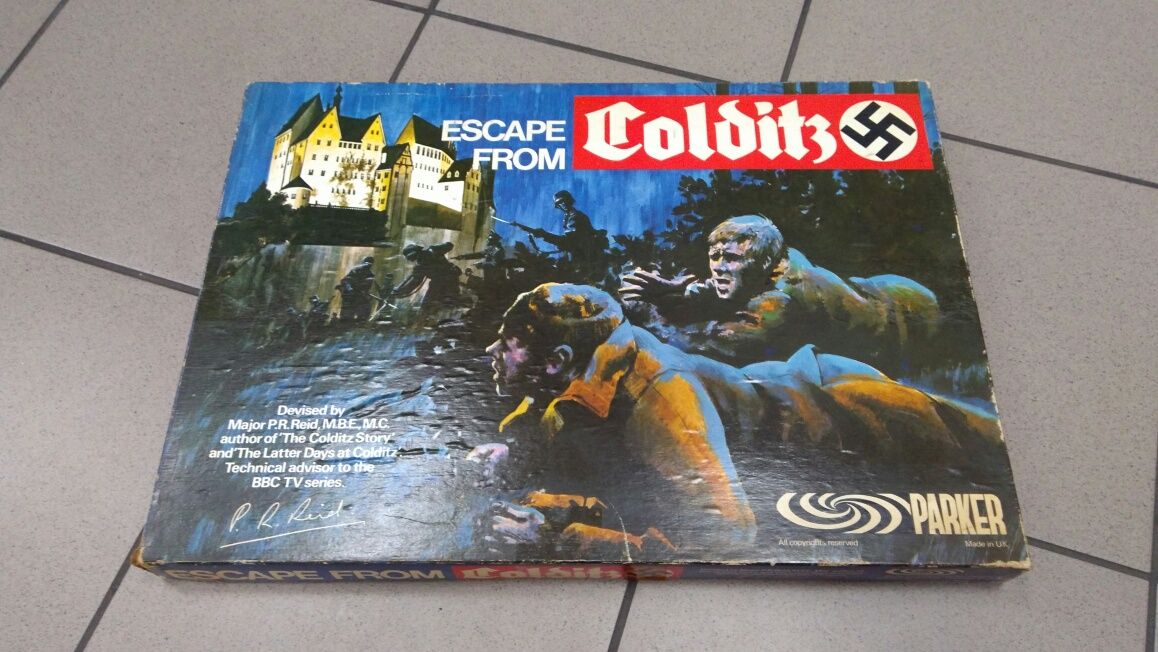 Parker gra planszowa strategia  Escape From Colditz 1970 rok
