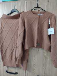 Komplet wełniany sweter z spódnica, nowe, rozmiar M. 150 zl. Siedlce