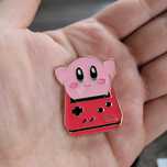 kirby na konsoli nintendo broszka pin przypinka