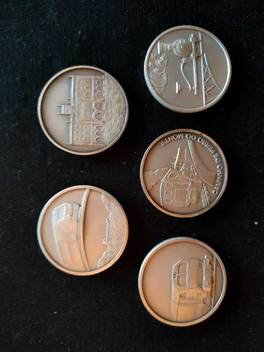 Medalha prata 925 comboios