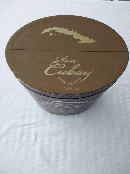 Caixa Vazia Para Garrafa Rum, Ron Cubay CartaBlanca