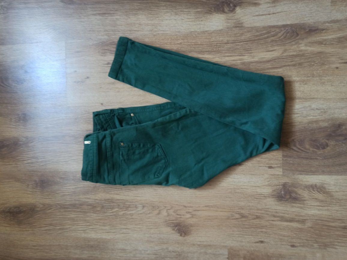 Zielone spodnie damskie