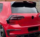 VW Golf 7-7,5 GTI R GTD Lotka Spoiler Dokładka Tylna Czarny Połysk