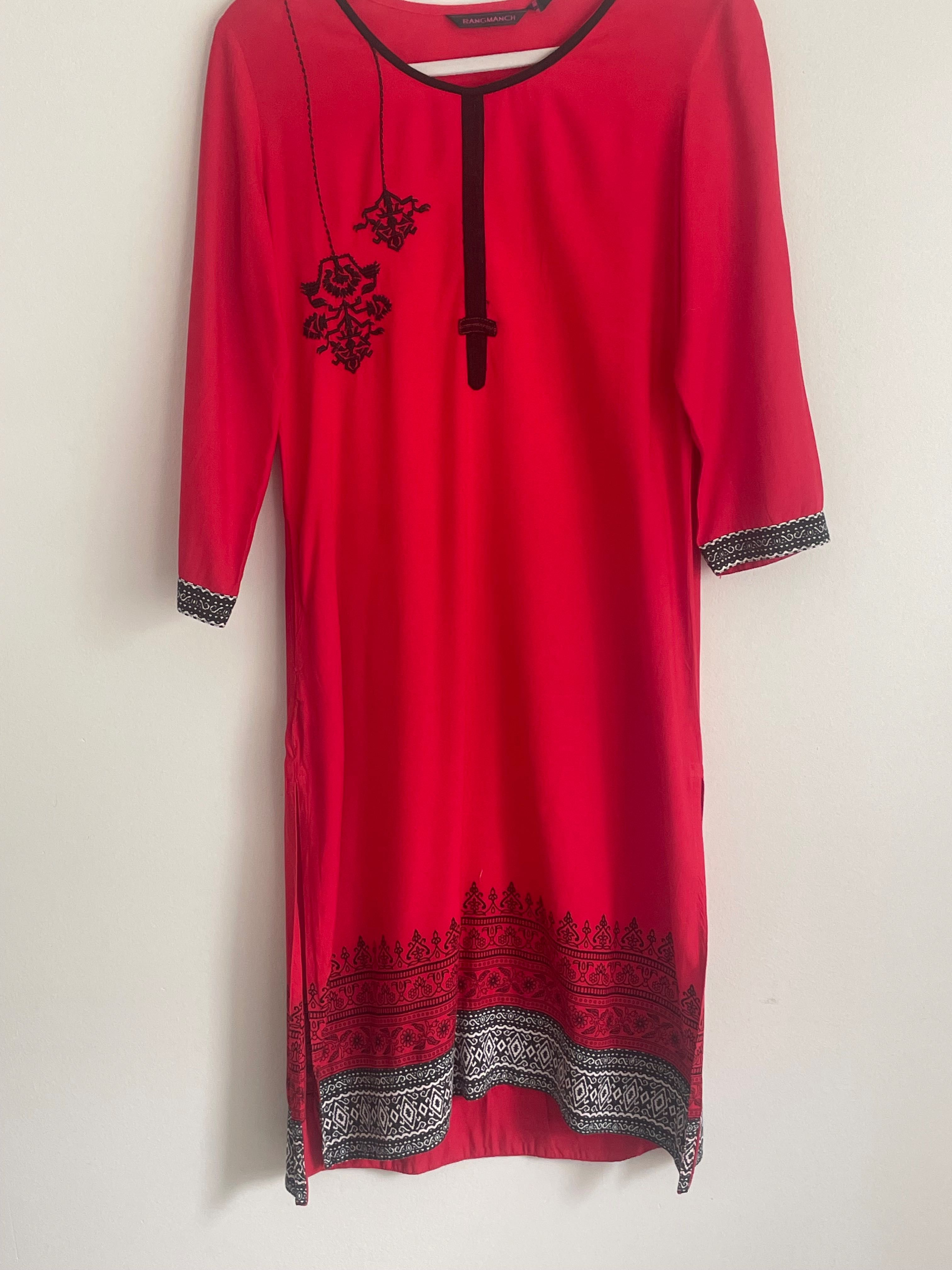 2 piękne oryginalne kurty (sukienki, tuniki) z Indii M (100% wiskoza)