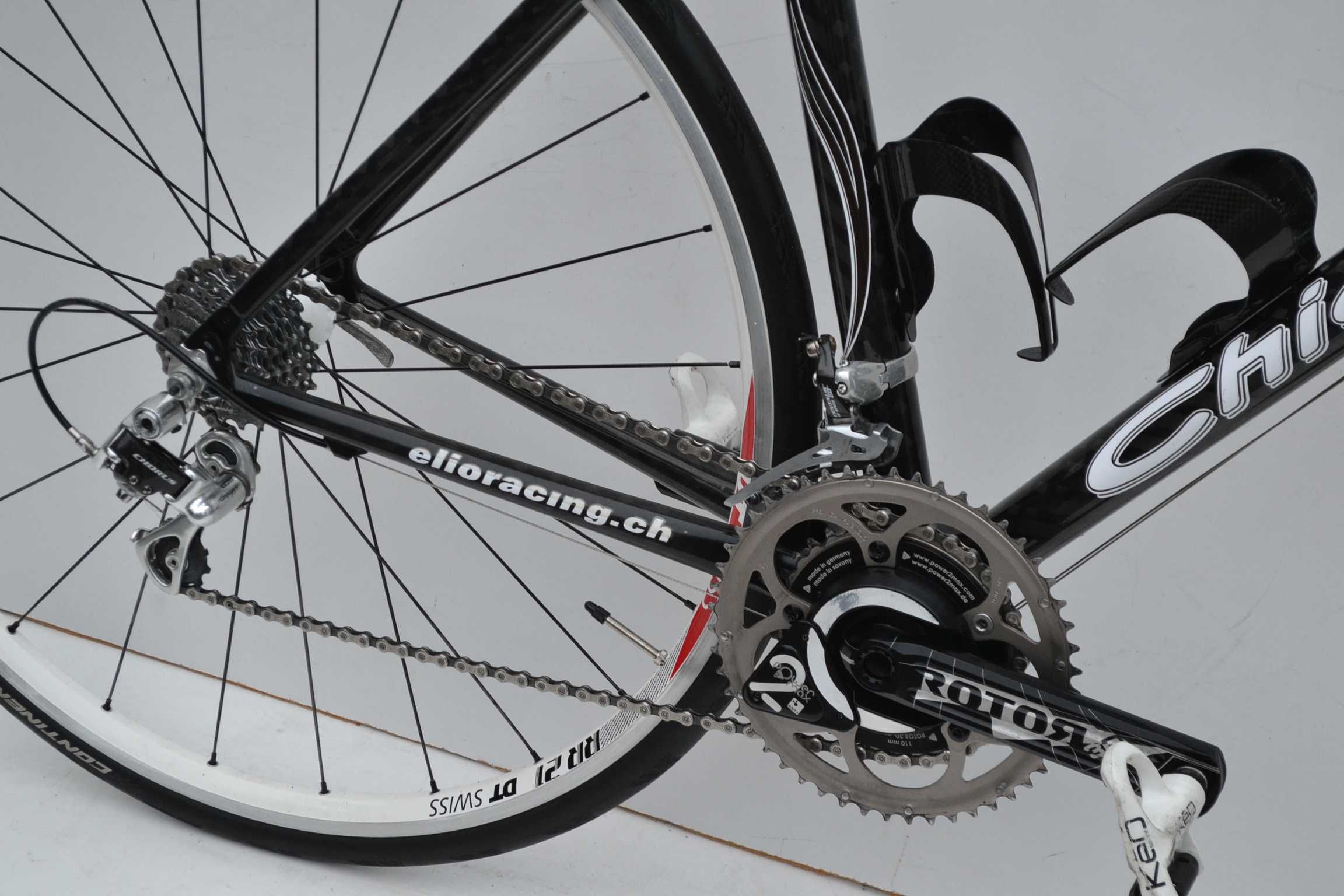 Carbonowa włoska kolarka elio2x10 campagnolo chorus /pomiar mocy rotor