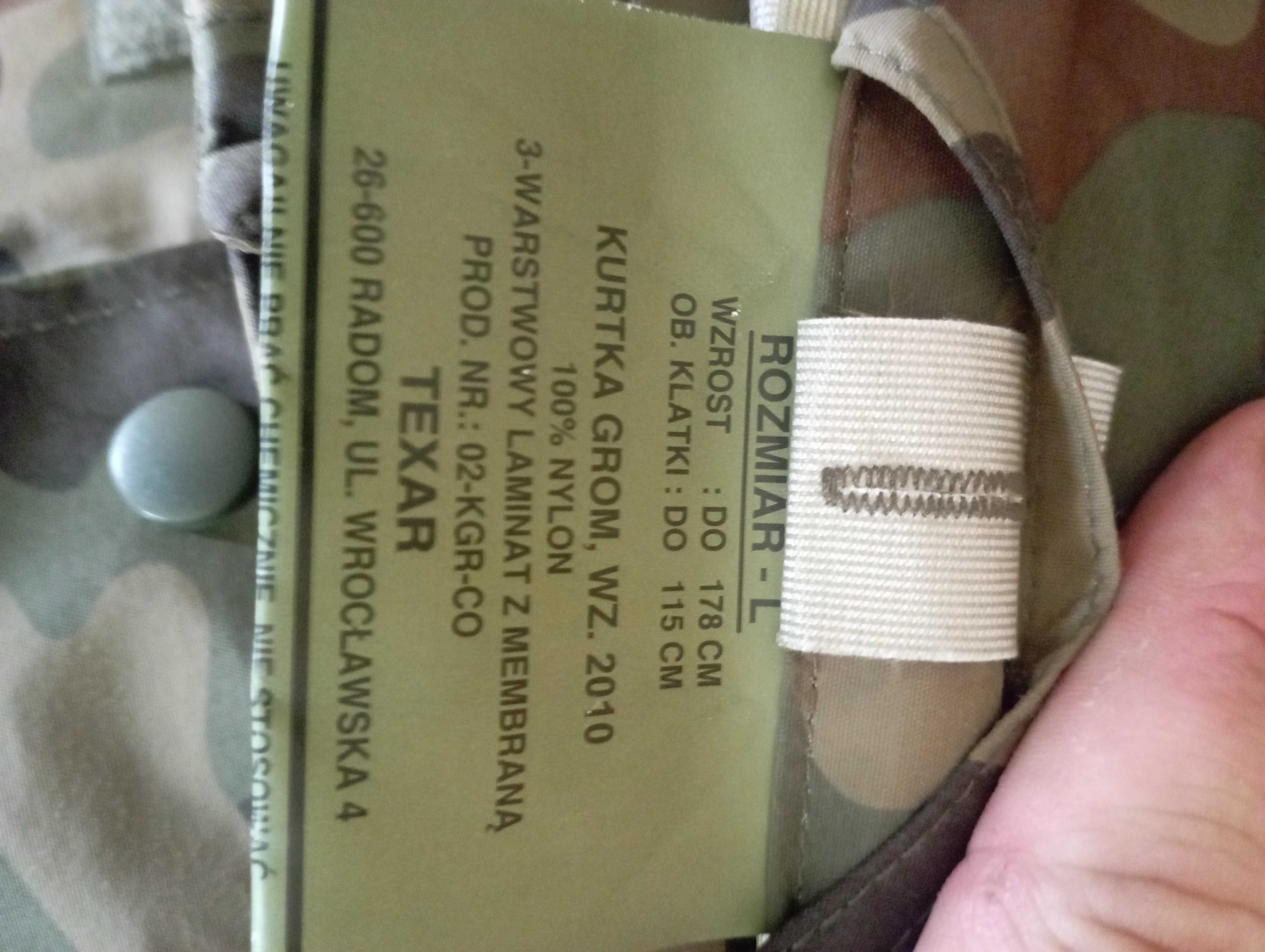 Kurtka nieprzemakalna Texar wz.2010 GROM nowa