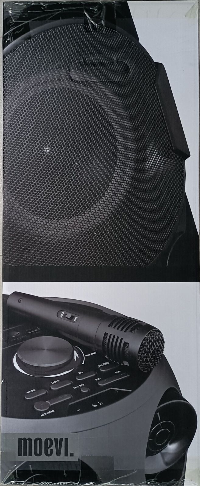 Nowy głośnik bluetooth karaoke 70 W MOEVI z mikrofonem