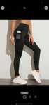Nowe legginsy czarne damskie sportowe modne z kieszenią push up 36