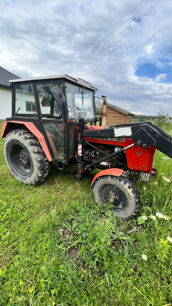 Ursus C355 z turem (łyżka + widły)