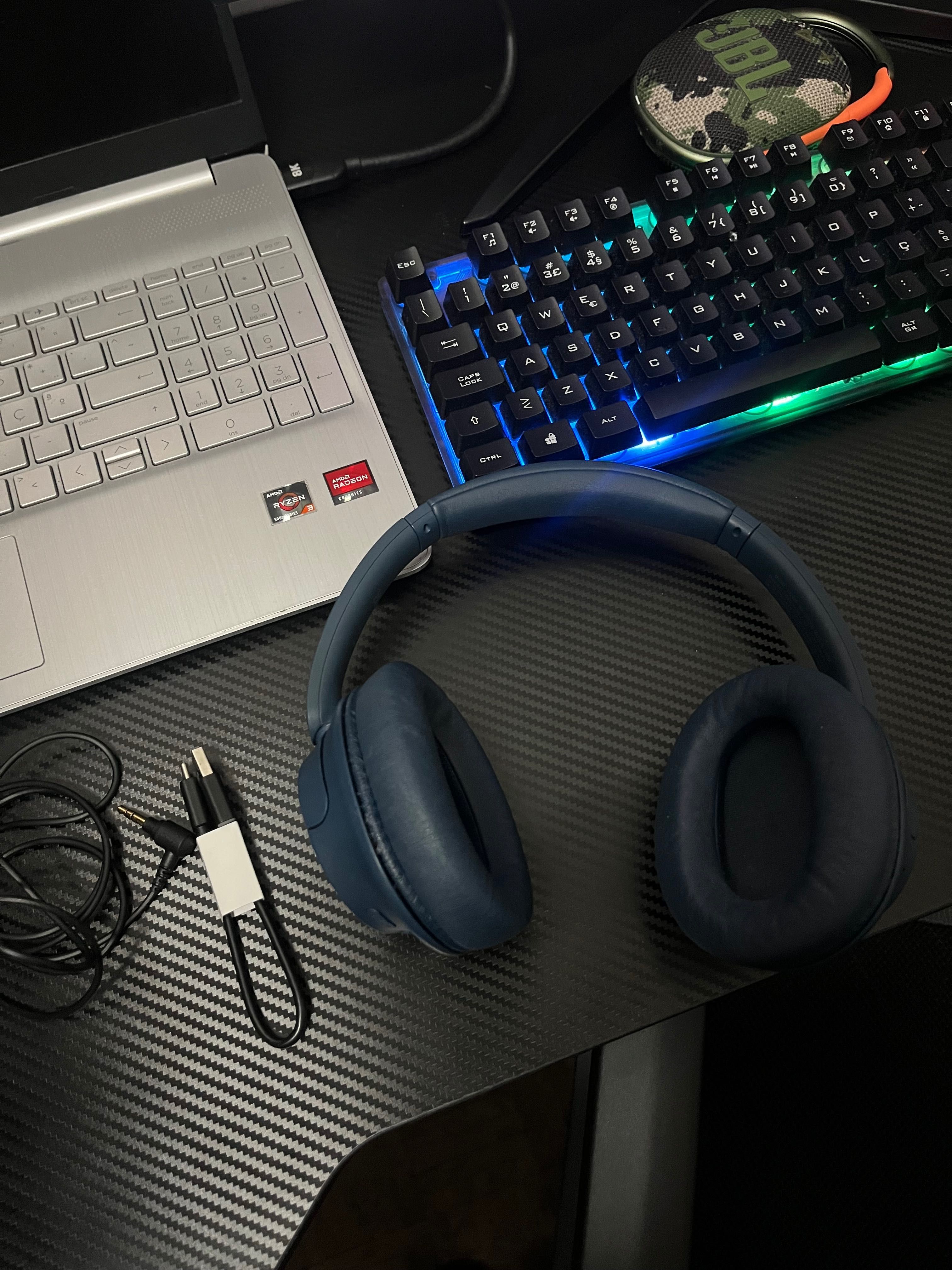 Auscultadores Noise Cancelling Bluetooth Sony WH-CH720NL - Azul