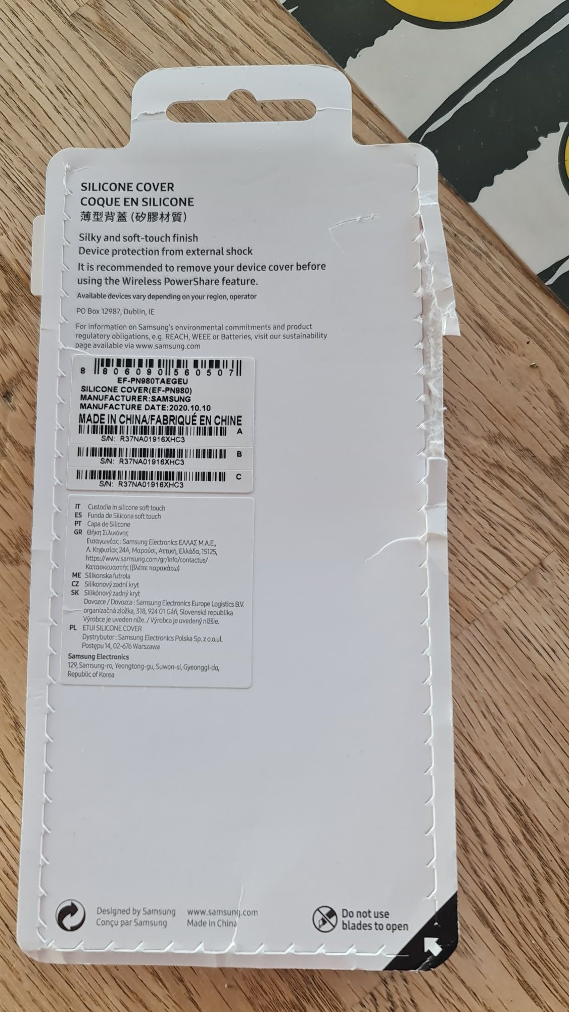 Oryginalne etui Samsung Note 20 różowe