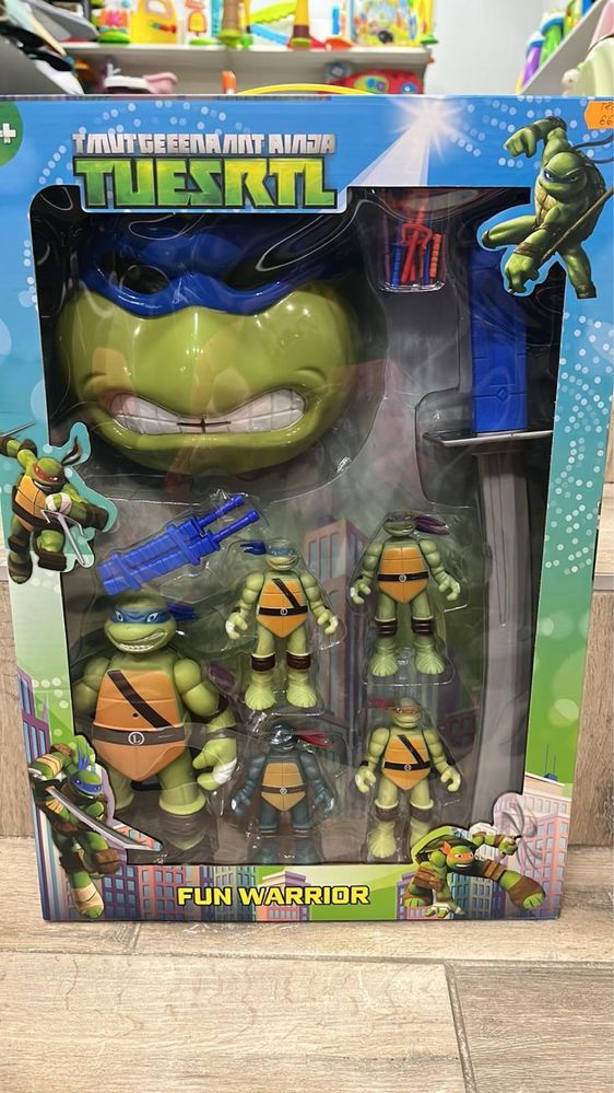 Черепашки ніньзя нинзя герої turtle tuesrtl черепаха научаки фігурки