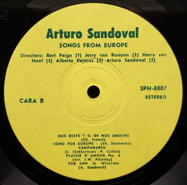 Виниловые пластинки Arturo Sandoval - 1985 / 1986