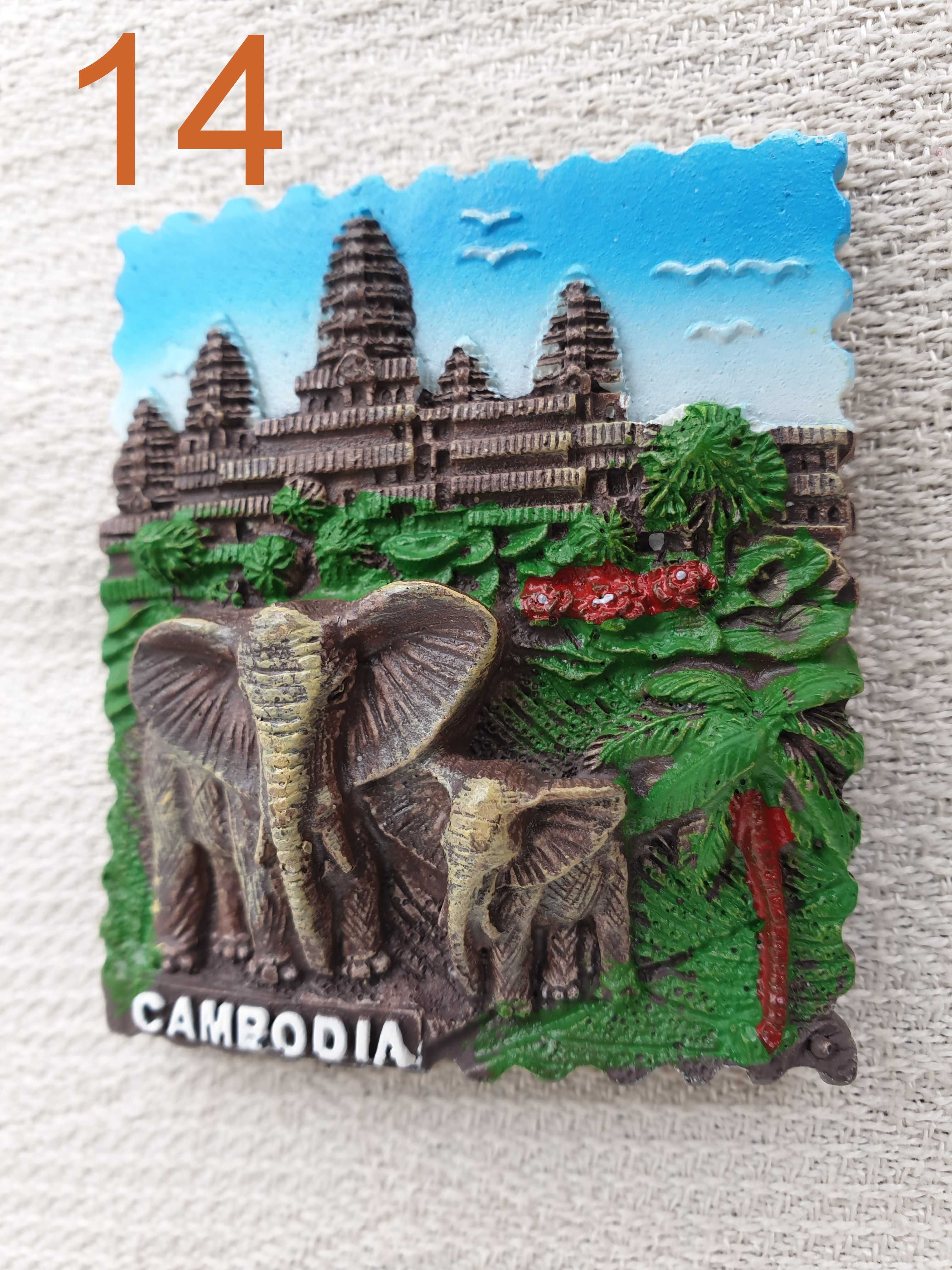 Kambodża, Cambodia - Magnes na lodówkę - wzór 14