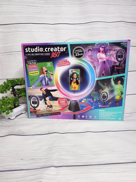 Studio Creator 360 Video Maker lampa pierścieniowa viral tik tok staty