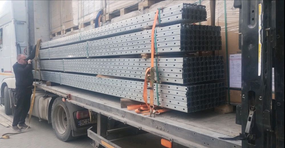 Оцинкований профіль для монтажу сонячних станцій, панелей, батарей.