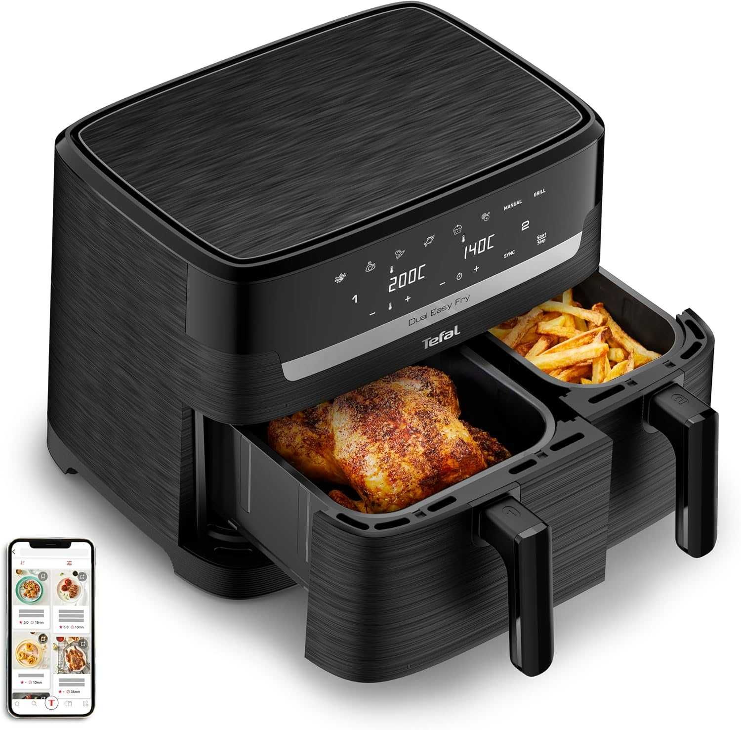 Frytkownica Tefal EY901N Dual Easy Fry AirFryer